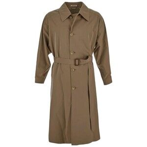 Auralee Brown Cotton-Polyester Blend Trench Coat - NWT